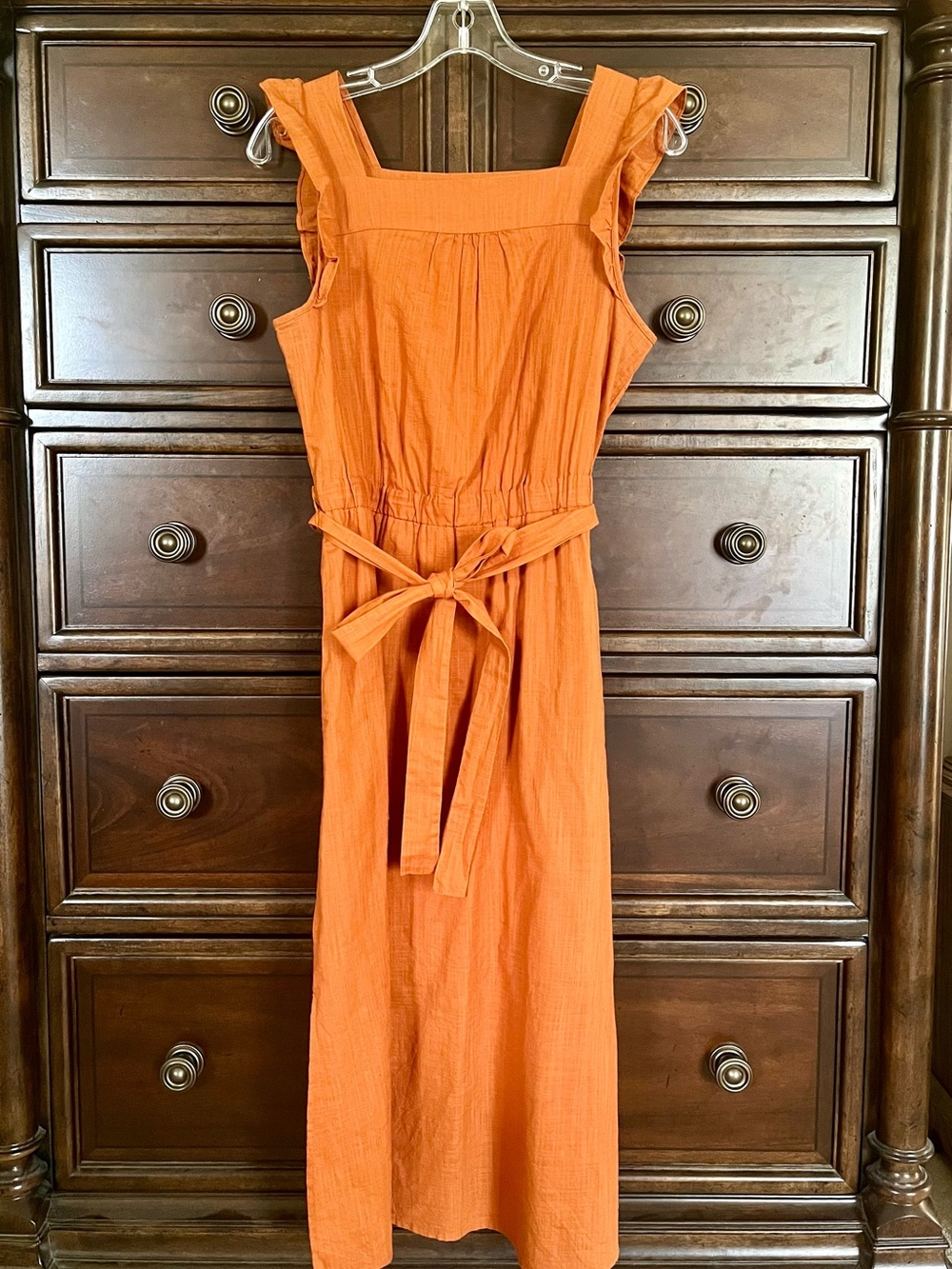 🍊 Sleeveless Midi Dress with Tie Waist by Universal Thread